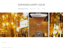 Tablet Screenshot of edmondshappyhour.com